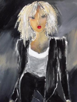 Obra contemporánea nombrada « le smoking », Hecho por JOSIANE COURET