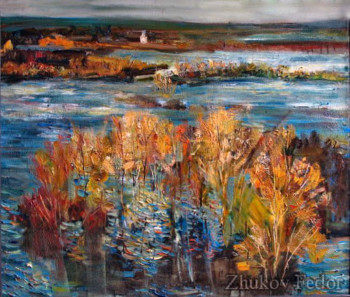 Obra contemporánea nombrada « Autumn », Hecho por ZHUKOV FEDOR