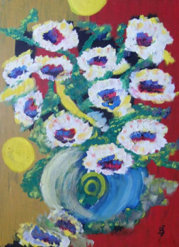 Obra contemporánea nombrada « bouquet 2 », Hecho por BERNI