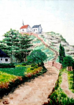Obra contemporánea nombrada « Petite chapelle - île de Bréhat - Côtes d?Armor - Bretagne - France Réf: 104Fg », Hecho por ABERIUS