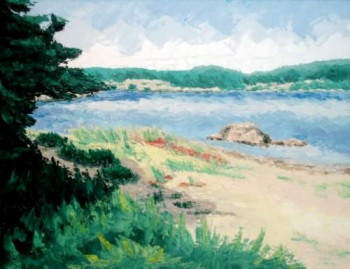 Obra contemporánea nombrada « Lac du Saut de vézole - Parc Naturel Régional du Haut Languedoc - Hérault - Languedoc Roussillon - France - Réf: 108Fg », Hecho por ABERIUS