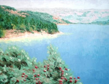 Obra contemporánea nombrada « Lac de Ste Croix du Verdon - Parc Naturel du Verdon - Alpes de Hte Provence - Provence Alpes Côte d?Azur - France - Réf: 120Fg », Hecho por ABERIUS