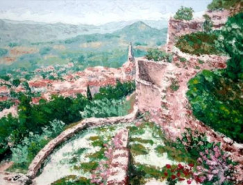 Obra contemporánea nombrada « Ruines Village - St Saturnin lès Apt - Lubéron - Vaucluse - Provence Alpes Côte d?Azur - France - Réf: 121Fg », Hecho por ABERIUS