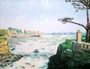 Obra contemporánea nombrada « Entre deux îles - île de Bréhat - Côtes d?Armor - Bretagne - France », Hecho por ABERIUS