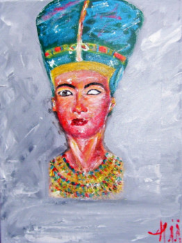 Obra contemporánea nombrada « Néfertiti (2) », Hecho por NADIA VIGUIER