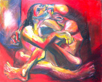 Obra contemporánea nombrada « passion », Hecho por ADJAR