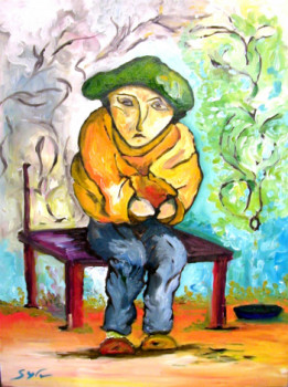 Obra contemporánea nombrada « quête de l'artiste », Hecho por SYLVAINSYLV