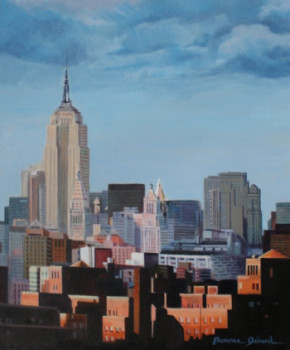 Obra contemporánea nombrada « Gratte-ciel de New York », Hecho por MAXENCE GERARD