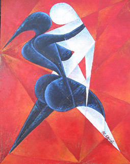 Obra contemporánea nombrada « danse avec moi ! », Hecho por MARIE GIRONDE