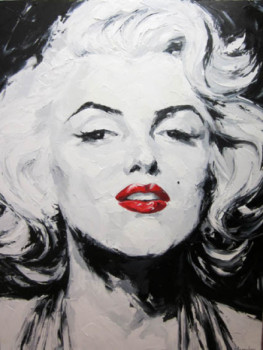 Obra contemporánea nombrada « Marilyn Monroe », Hecho por ANNA PRASOLOVA