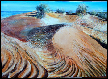 Obra contemporánea nombrada « Dunes », Hecho por GENEVIEVE S.