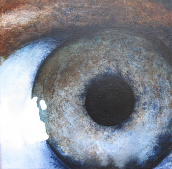 Obra contemporánea nombrada « presence », Hecho por BRIGITTE WEYRICH