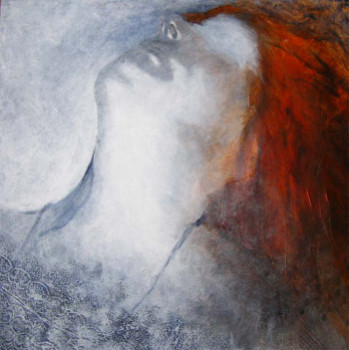Obra contemporánea nombrada « reve flamboyant », Hecho por BRIGITTE WEYRICH