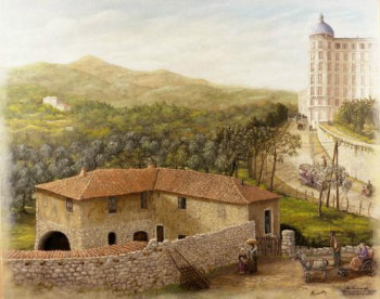 Obra contemporánea nombrada « nice jadis"cimiez" », Hecho por ALAIN BENEDETTO