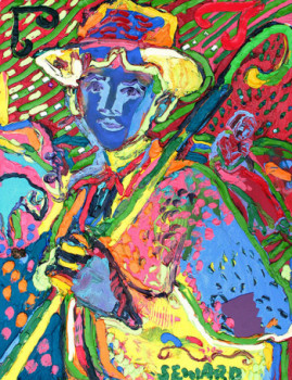 Obra contemporánea nombrada « Jeune berger », Hecho por GORDON SEWARD