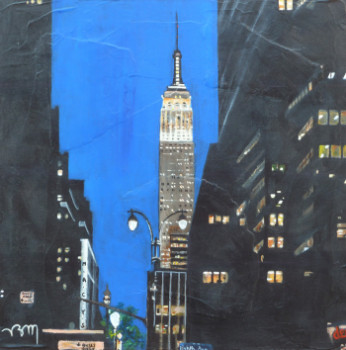 Obra contemporánea nombrada « Eighth Avenue, midnight II », Hecho por BONNEAU-MARRON