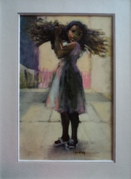 Obra contemporánea nombrada « Petite porteuse de fagots », Hecho por MICHEL CLOS