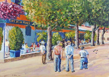 Obra contemporánea nombrada « JEUX DE BOULES 1 », Hecho por JULIA COLLETTO