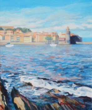 Collioure "écume sur les rochers" En el sitio ARTactif