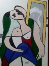 femme-au-miroir-imitation-de-picasso