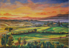 toscane-ciel-jaune-et-prairie-verte