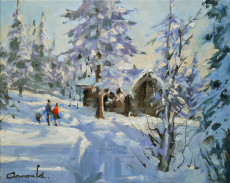 neige-huile-sur-toile-46-x-33