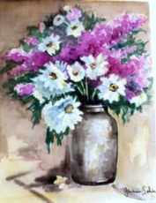 marguerites-et-lilas